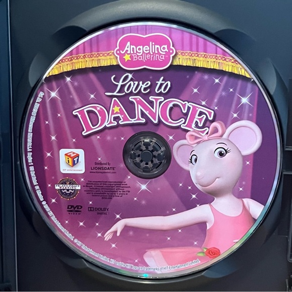 Angelina Ballerina Love to Dance DVD Over 1 Hour Cartoons + Bonus Features HIT - Picture 2 of 4